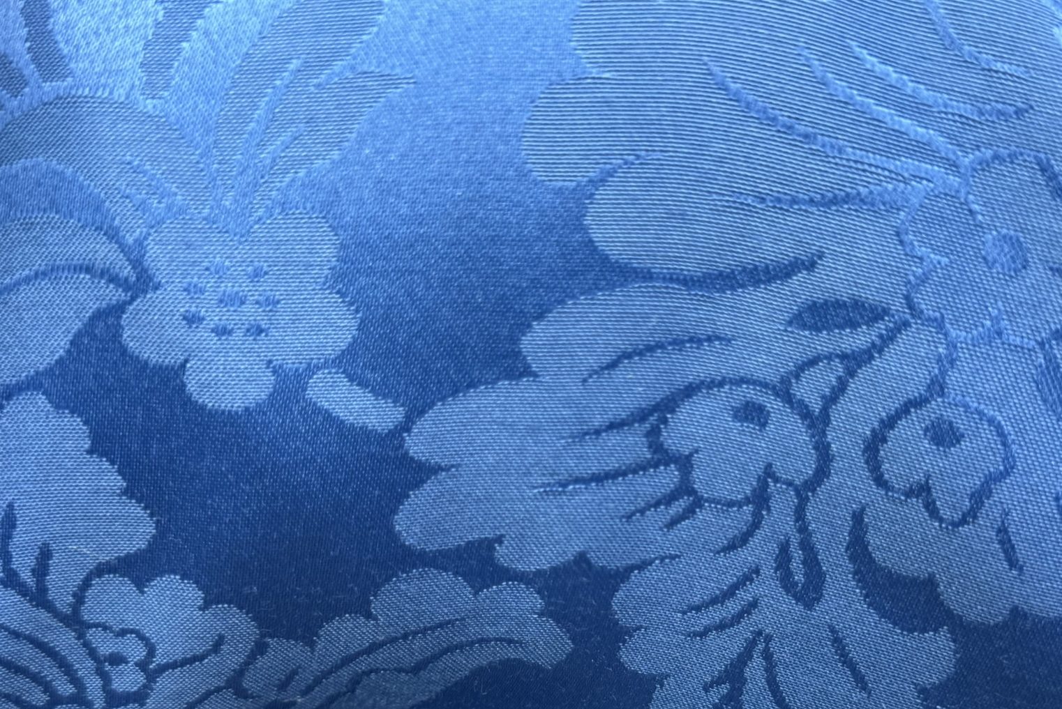 Damasco Clásico Azul Royal Liso