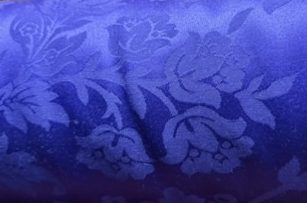 Damasco Azul Real Floral Tonal