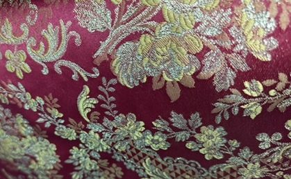 Damasco Imperial Carmesí y Oro