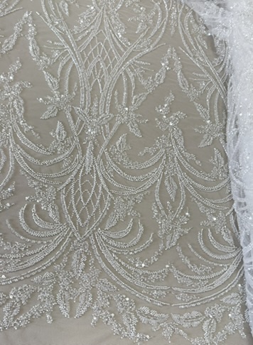 Tul bordado en cristal
