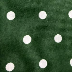 Popelín Flamenca Verde Botella con Lunares Blancos