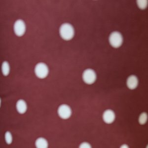Tela de Flamenca Granate con Lunares Blancos