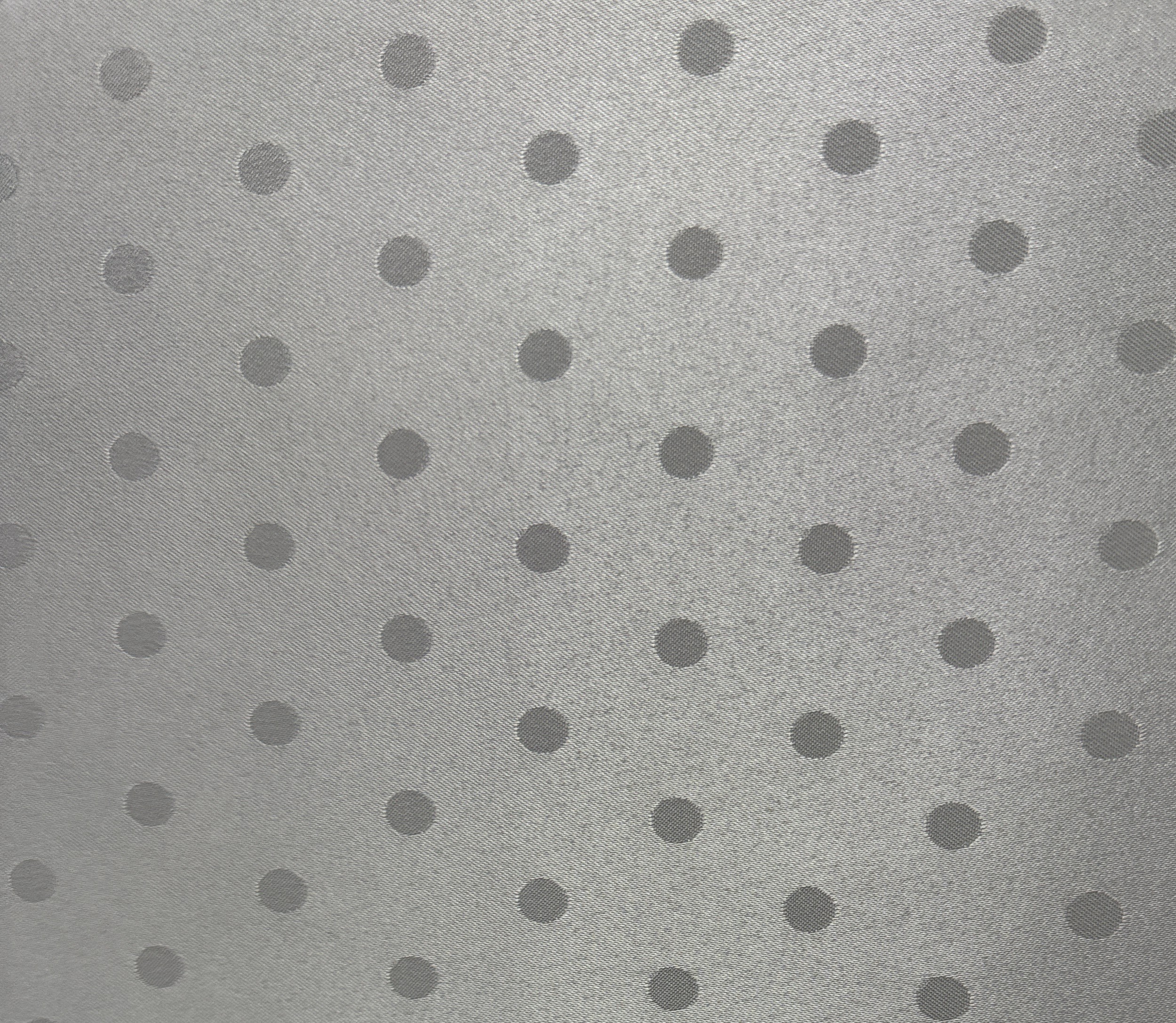 Tela de Flamenca Gris Claro con Lunares Gris Oscuro