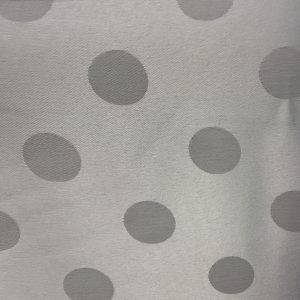 Tela de Flamenca Gris Perla con Lunares Gris Medio