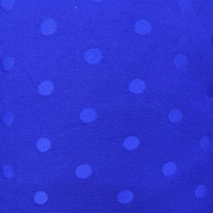 Tela de Flamenca Azul Royal con Lunar Azul