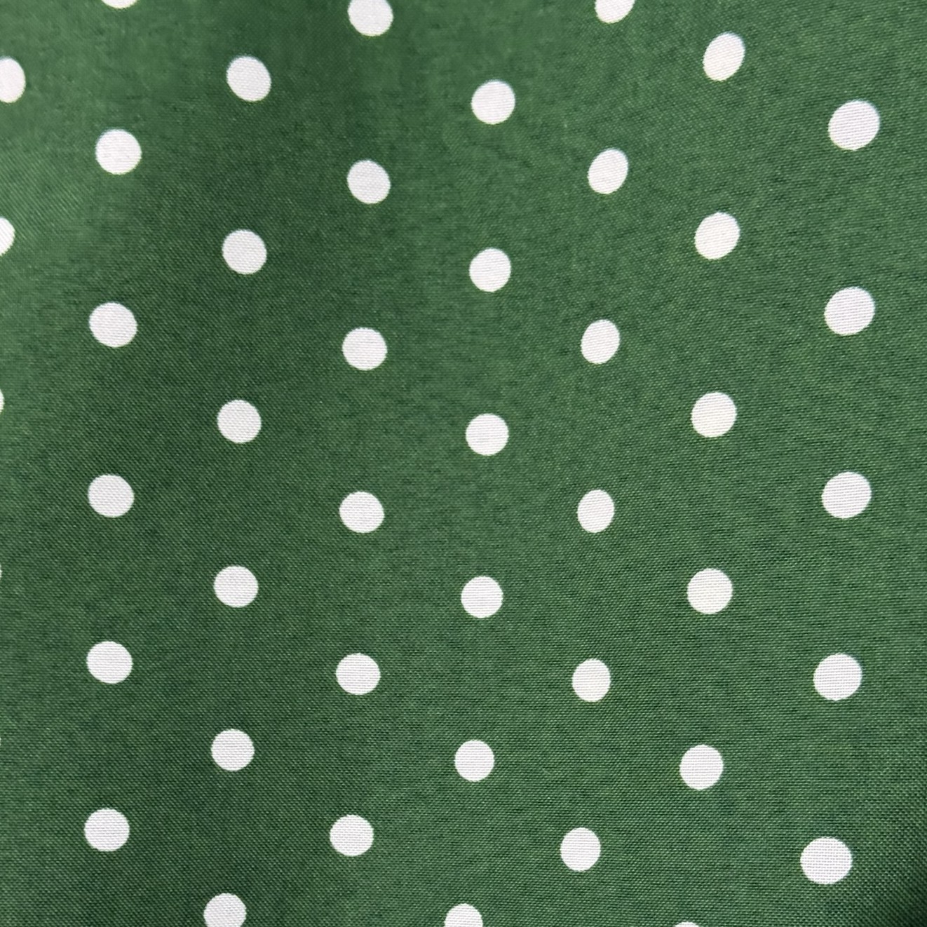 Tela de Flamenca Lunar Clásico Verde Botella