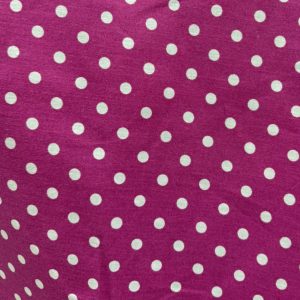 Tela de Flamenca Fucsia con Lunar Blanco – Semilino