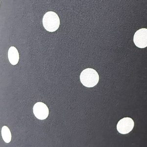 Tela de Flamenca Negra con Lunar Blanco